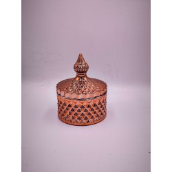 POJEMNIK-SZKŁO-SWIECA- CUKIERNICA - MAŁA/200-220ML/MIEDZ/...