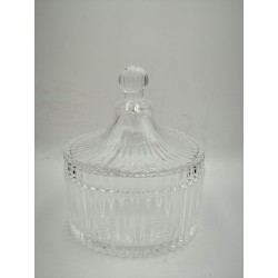 POJEMNIK-SZKŁO-SWIECA- CUKIERNICA - MAŁA/200ML/ KARBOWANA...